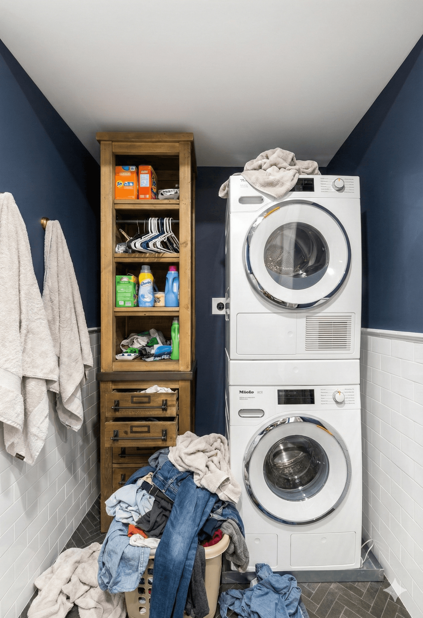Laundry room before cleaning