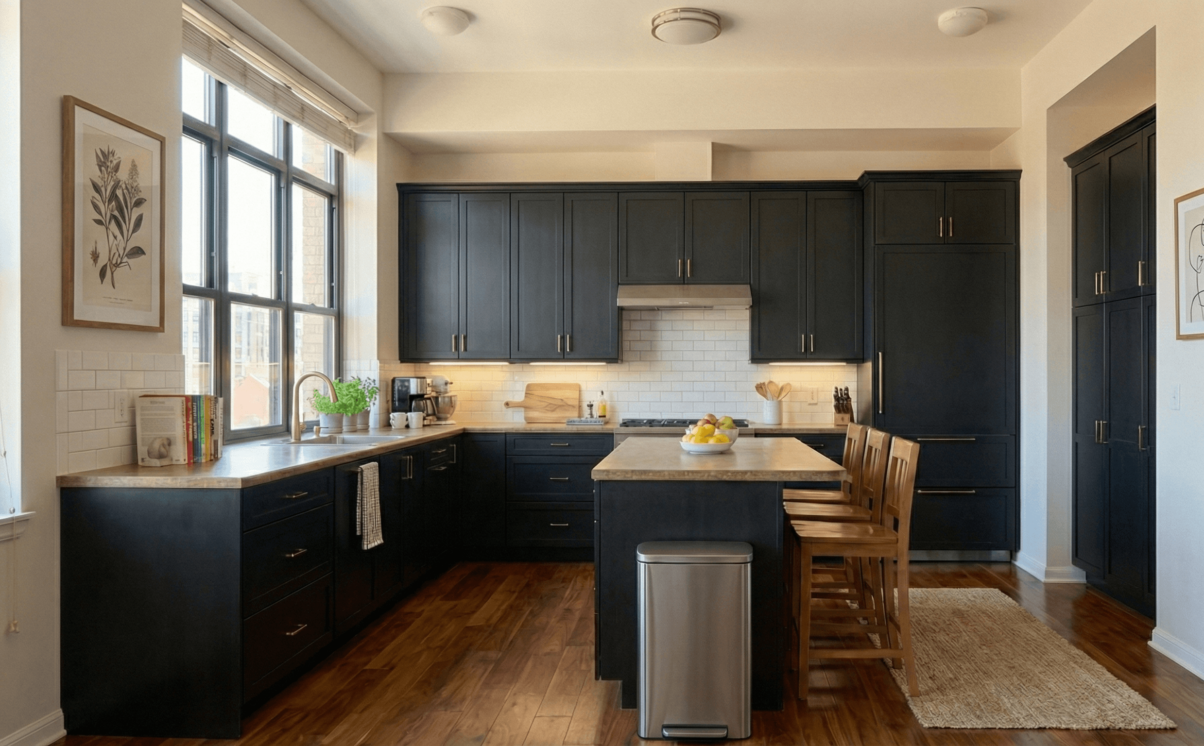 Kitchen after cleaning