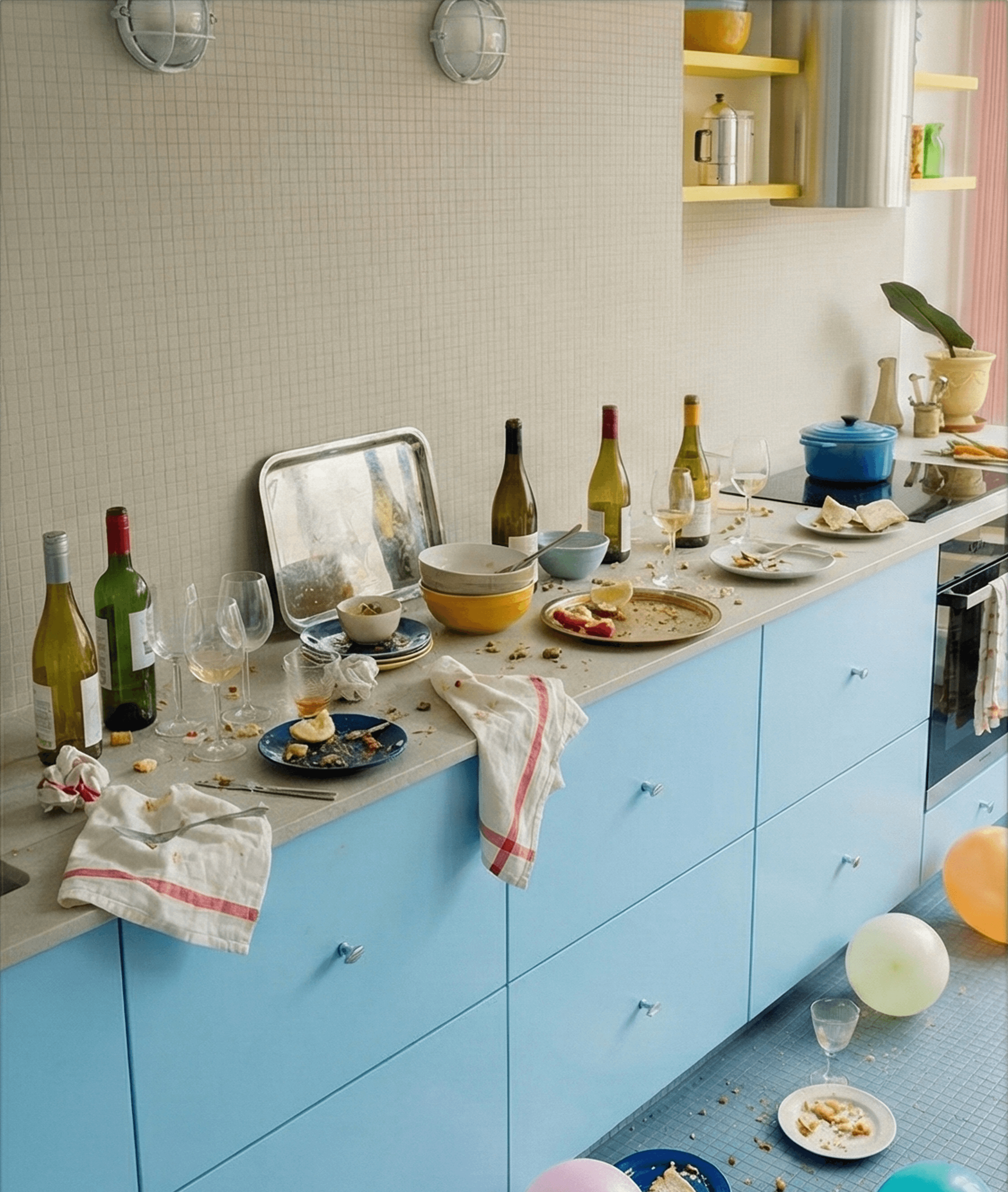 Countertop before cleaning